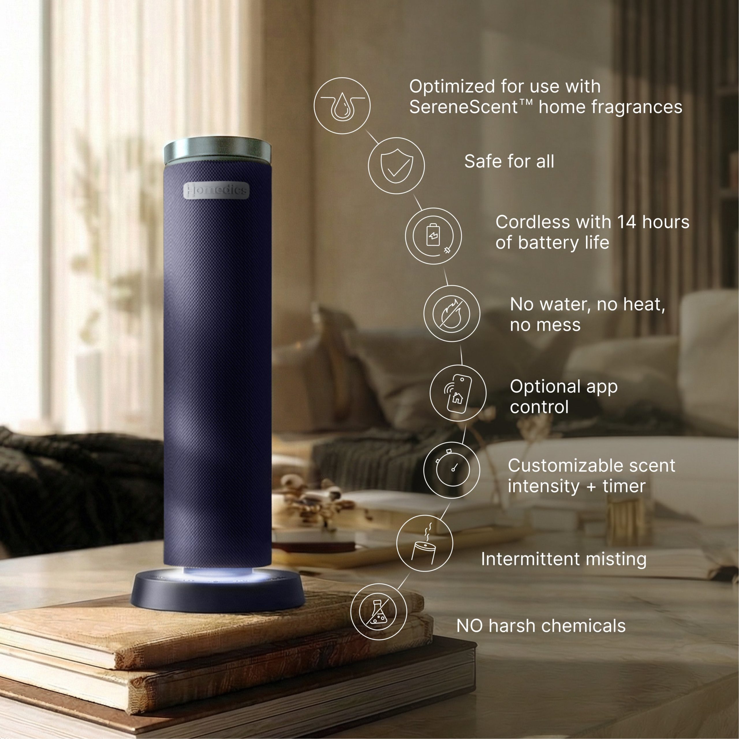 SereneScent Waterless Rechargeable 120 ml Diffuser - Image 23