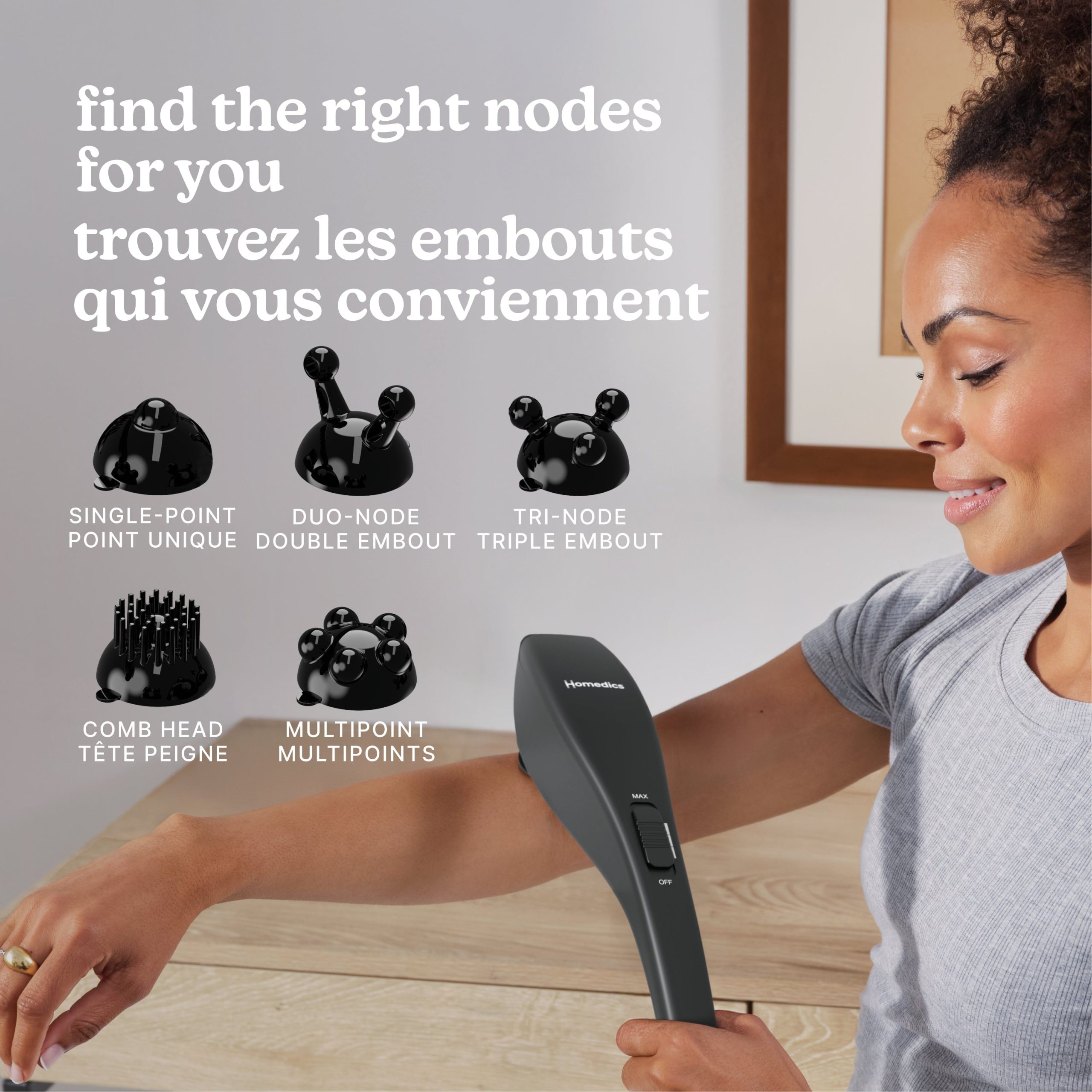Homedics Rechargeable Deep Tissue Percussion Massager - Image 4
